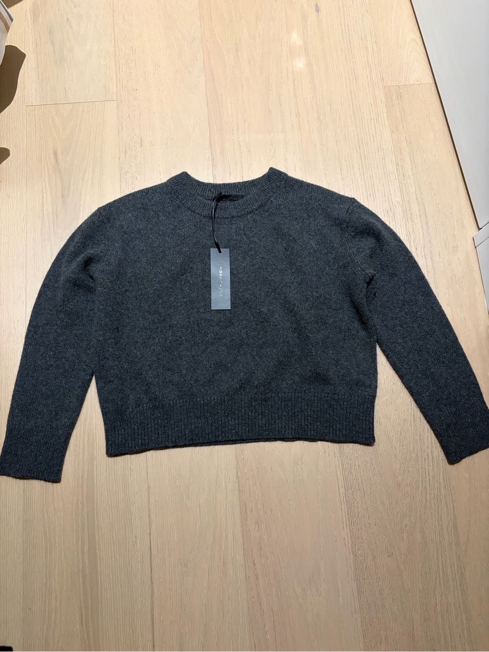 New Jenni Kayne Charcoal Crewneck Sweater - small